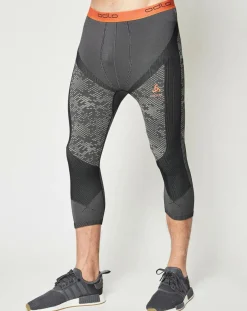 Best Odlo Collant technique Blackcomb Evolution Warm gris béton/orange