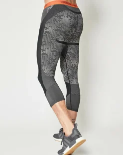 Best Odlo Collant technique Blackcomb Evolution Warm gris béton/orange