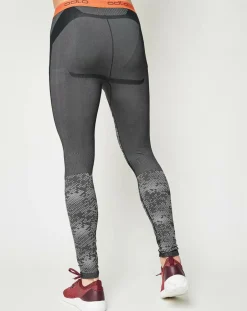 Best Odlo Collant technique Blackcomb Evolution Warm gris béton/orange