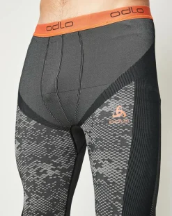 Best Odlo Collant technique Blackcomb Evolution Warm gris béton/orange