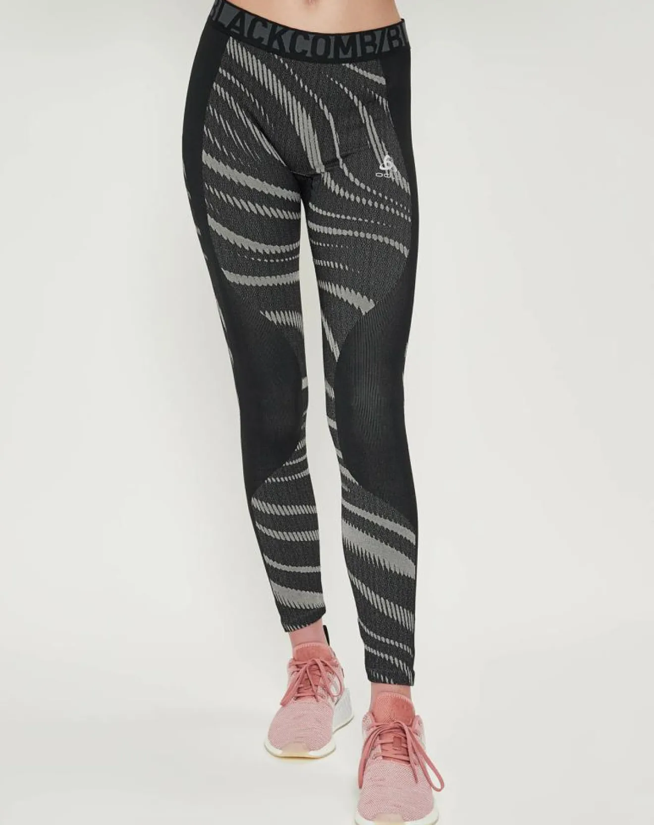Femme Odlo Collant technique Performance Blackcomb noir/gris