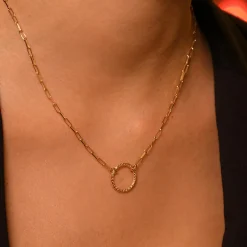 Online By Rafaella Collier Amedea en Argent doré