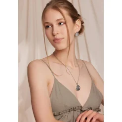 Femme Amelia Parker Collier Aqua Nest argenté