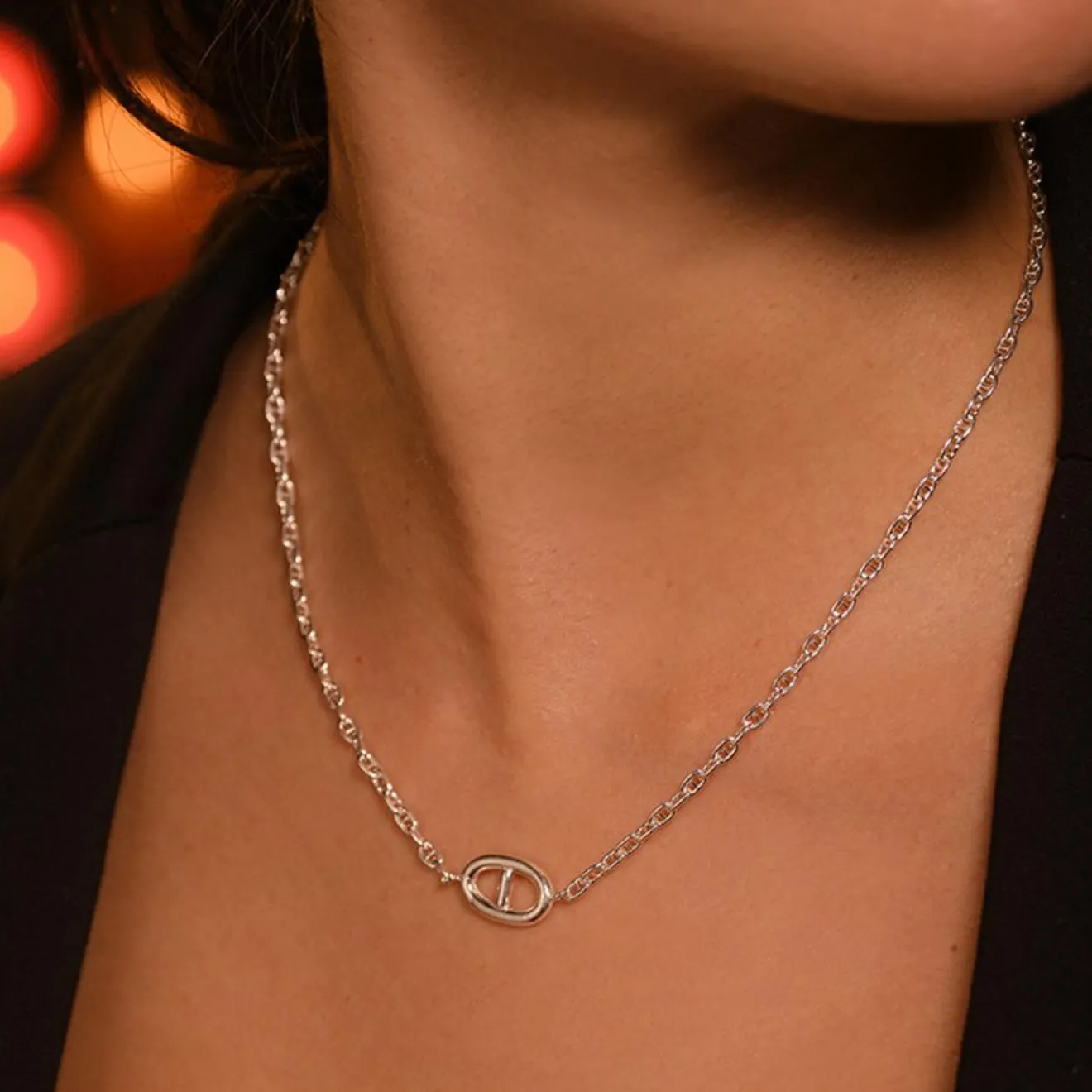 Femme By Rafaella Collier Bruna en Argent