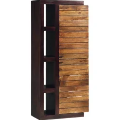 Bois & Chiffons Colonne étagère bois bicolore marron - 89x41x195 cm