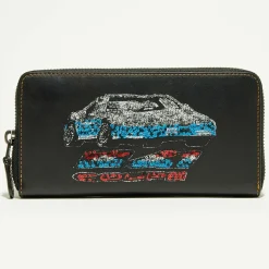 New Coach Compagnon en Cuir Accordion sequins noir - 9.9x18.9 cm