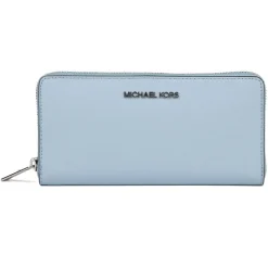 Best Michael Kors Compagnon en Cuir Jet Set Travel bleu - 10x20.5x2.5 cm
