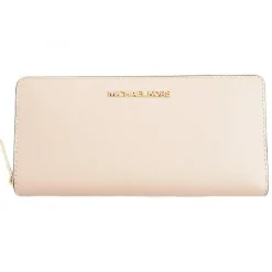Clearance Michael Kors Compagnon en Cuir Jet Set Travel beige - 10x20.5x2.5 cm