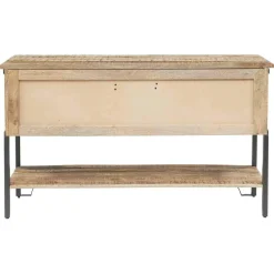 Best Bois & Chiffons Console 2 tiroirs manguier pondicherry marron - 130x40x75 cm