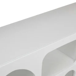 Outlet Wooden Art Console Liva blanche - 120x74x37 cm