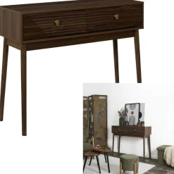 Home Deco Factory Console Tiffany marron - 109x41.5x9.7 cm