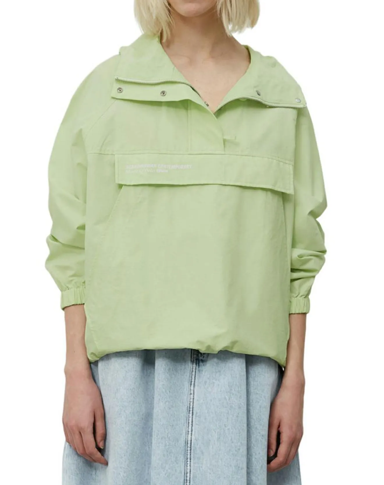 Online Marc O'Polo Coupe Vent à Capuche Grande Poche vert fluo