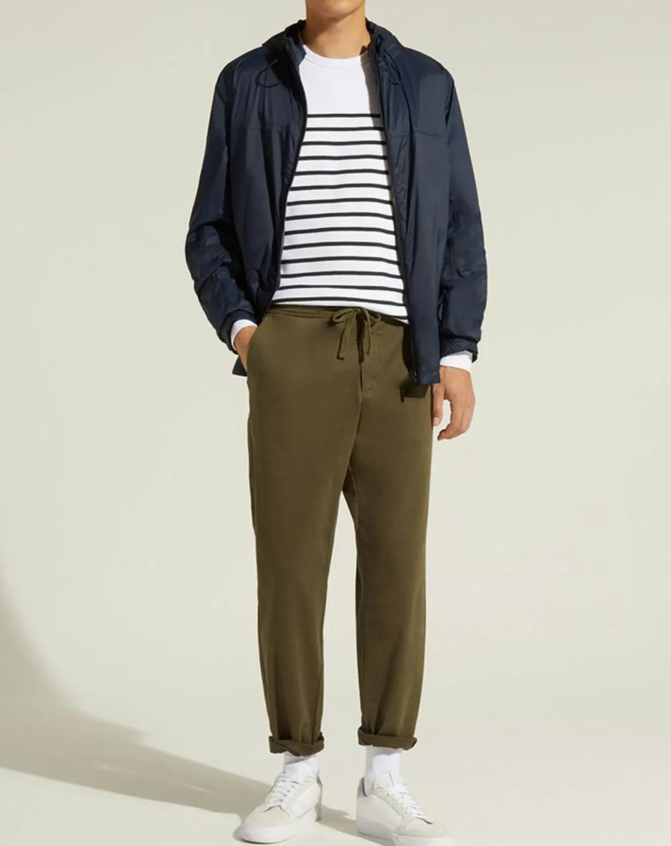 Homme Galeries Lafayette Coupe-vent à Capuche Laway bleu marine