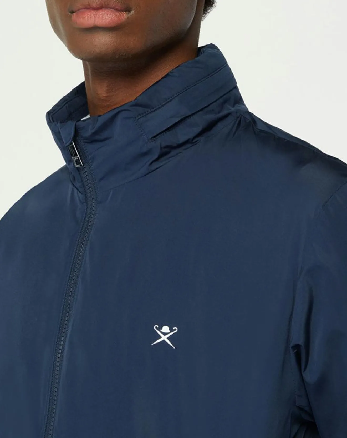Discount Hackett London Coupe-Vent Hood Logo bleu