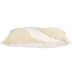 Home Deco Factory Coussin bouclette beige - 50x30 cm