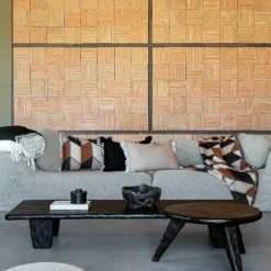 Discount Bed and Philosophy Coussin en laine noir 40x60cm