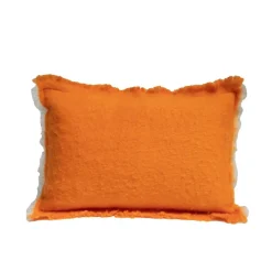 Bed and Philosophy Coussin en laine orange 40x60cm