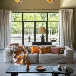 Bed and Philosophy Coussin en laine orange 40x60cm