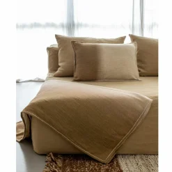 Bed and Philosophy Coussin en laine vert 40x60cm