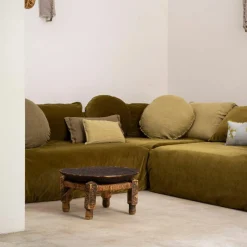 Bed and Philosophy Coussin en lin changeant forêt 30x60cm