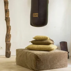 Bed and Philosophy Coussin en lin changeant forêt 30x60cm