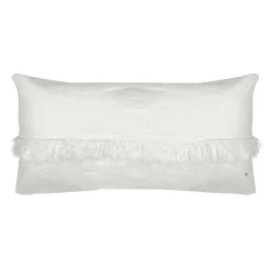 Hot Bed and Philosophy Coussin en lin frangé plume 30x60cm