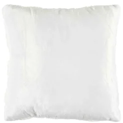 Online Home Deco Factory Coussin flanelle damier blanc - 40x40 cm