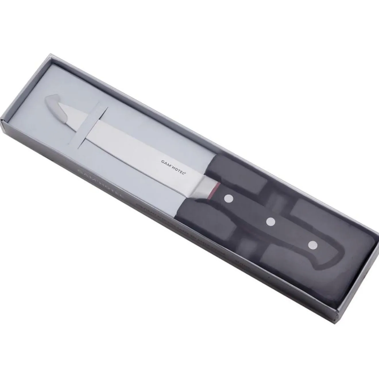 Gam'Hotel Couteau à légumes Hiro noir/rouge - 25 cm