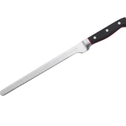 Gam'Hotel Couteau à saumon ou à jambon Hiro noir/rouge - 38.5 cm