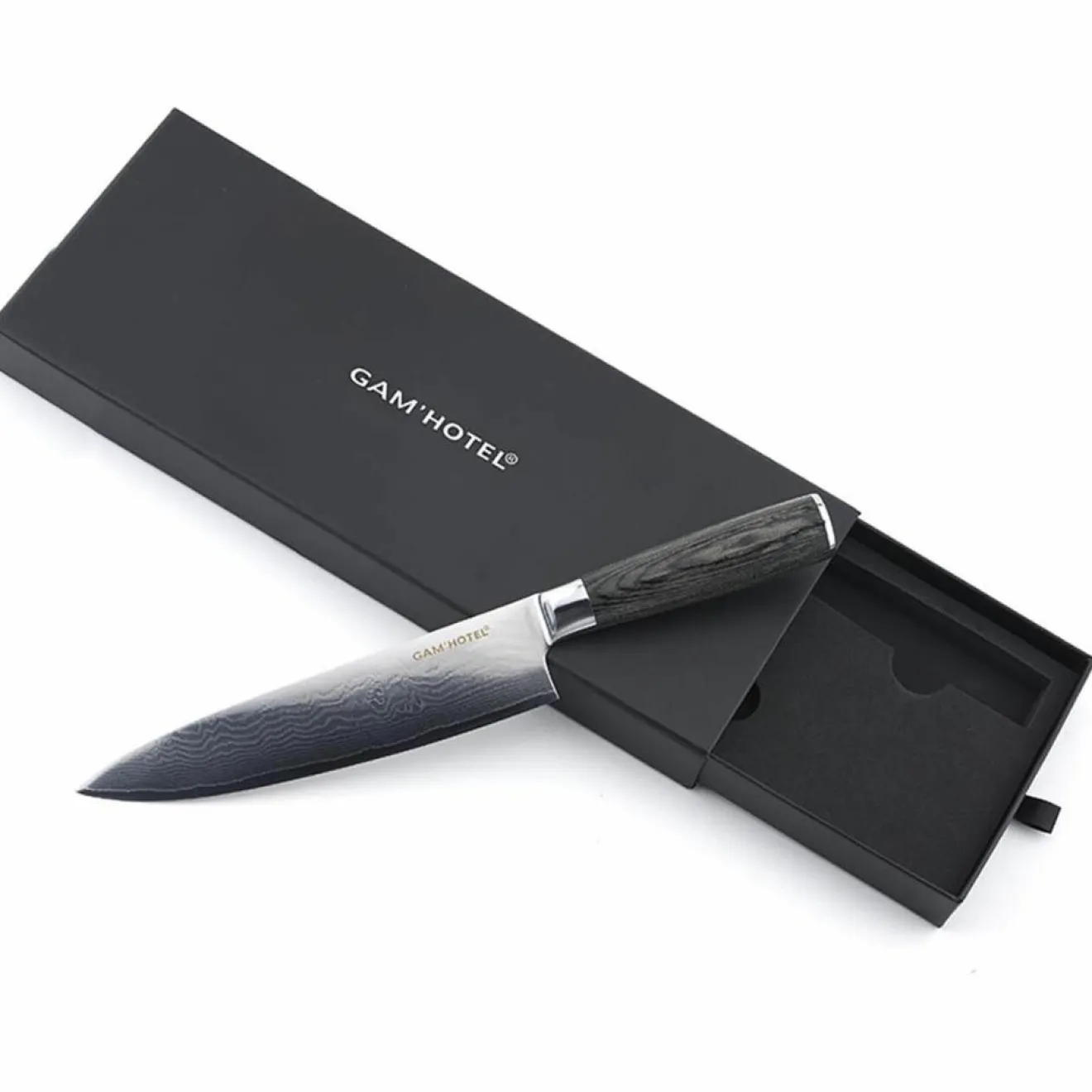 Clearance Gam'Hotel Couteau chef Damarus noir - 32 cm