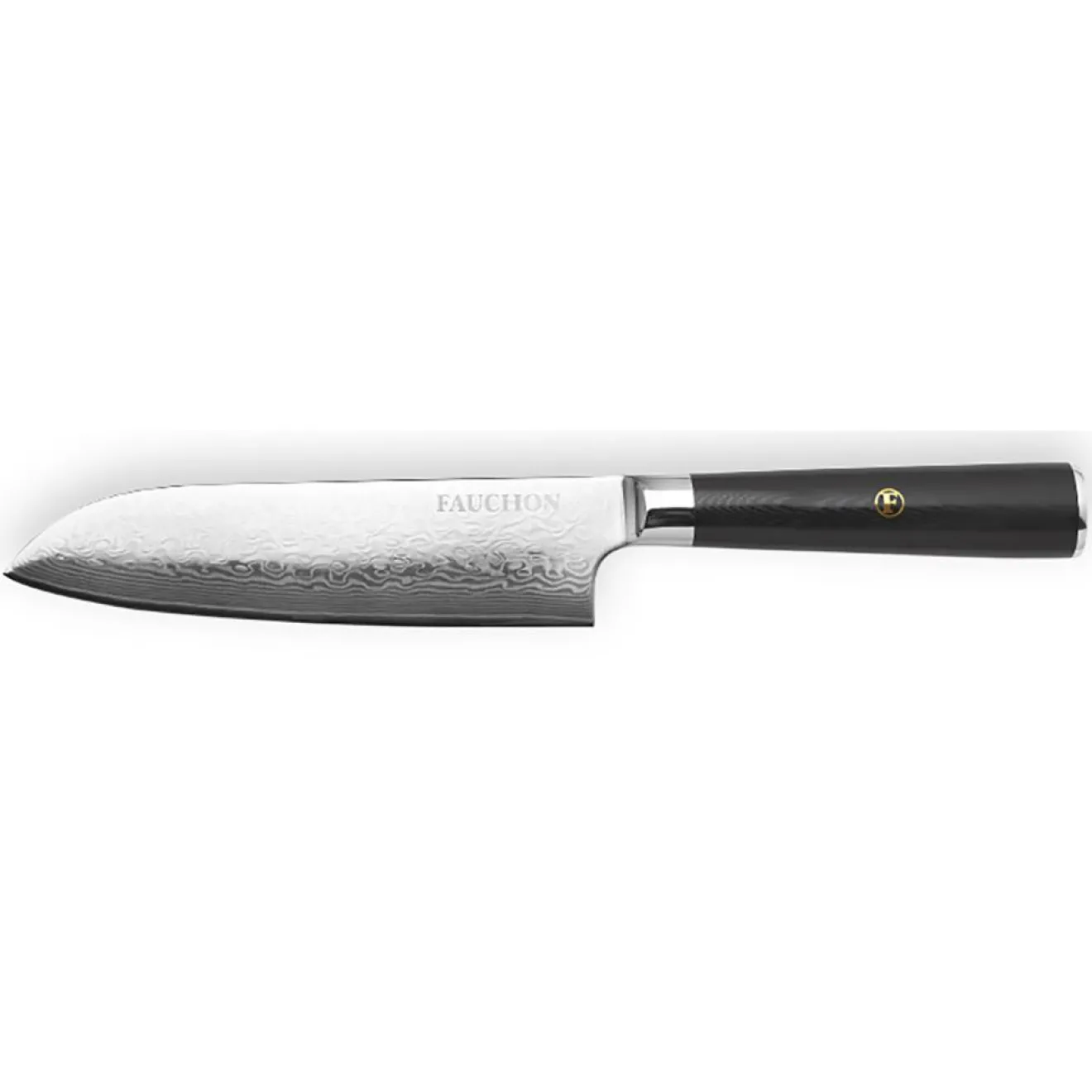Online Fauchon Couteau santoku Damas noir - 29.5 cm