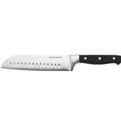 Outlet Gam'Hotel Couteau santoku Hiro noir/rouge - 32 cm