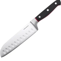 Gam'Hotel Couteau santoku Hiro noir/rouge - 25.5 cm