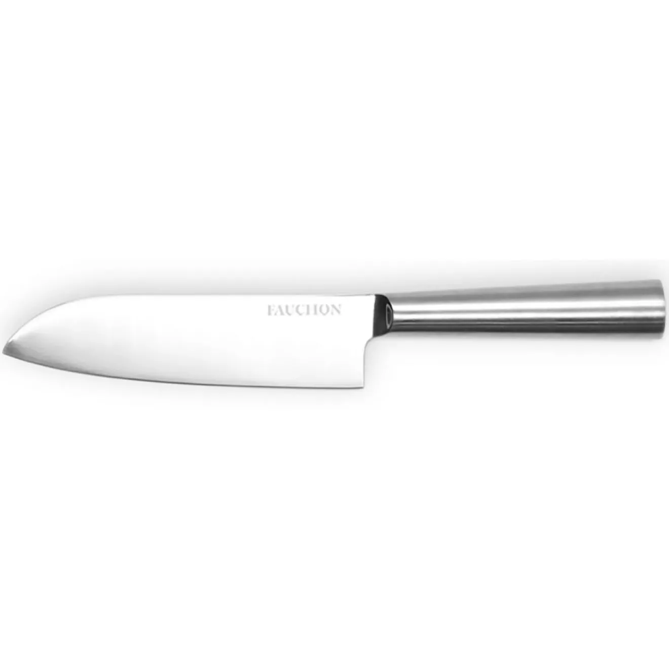 Discount Fauchon Couteau santoku Miroir gris - 29.5 cm