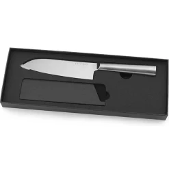 Discount Fauchon Couteau santoku Miroir gris - 29.5 cm