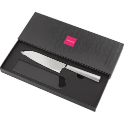 Discount Fauchon Couteau santoku Miroir gris - 29.5 cm