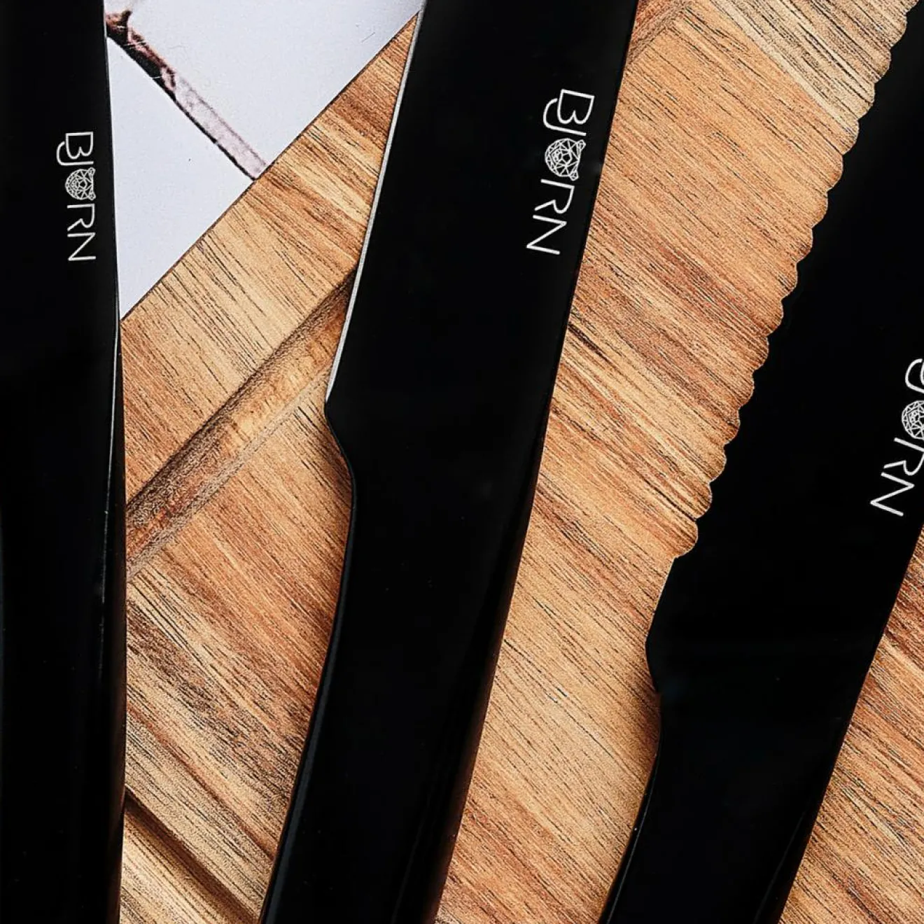 Bjorn Couteaux de cuisine Jensen - 6 pièces noir mat