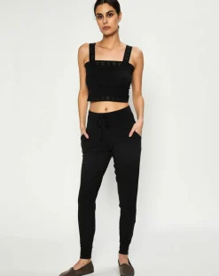 Femme Huit Crop top Jeanne noir