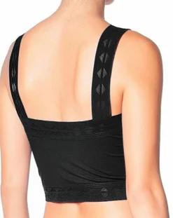 Femme Huit Crop top Jeanne noir