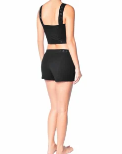 Femme Huit Crop top Jeanne noir