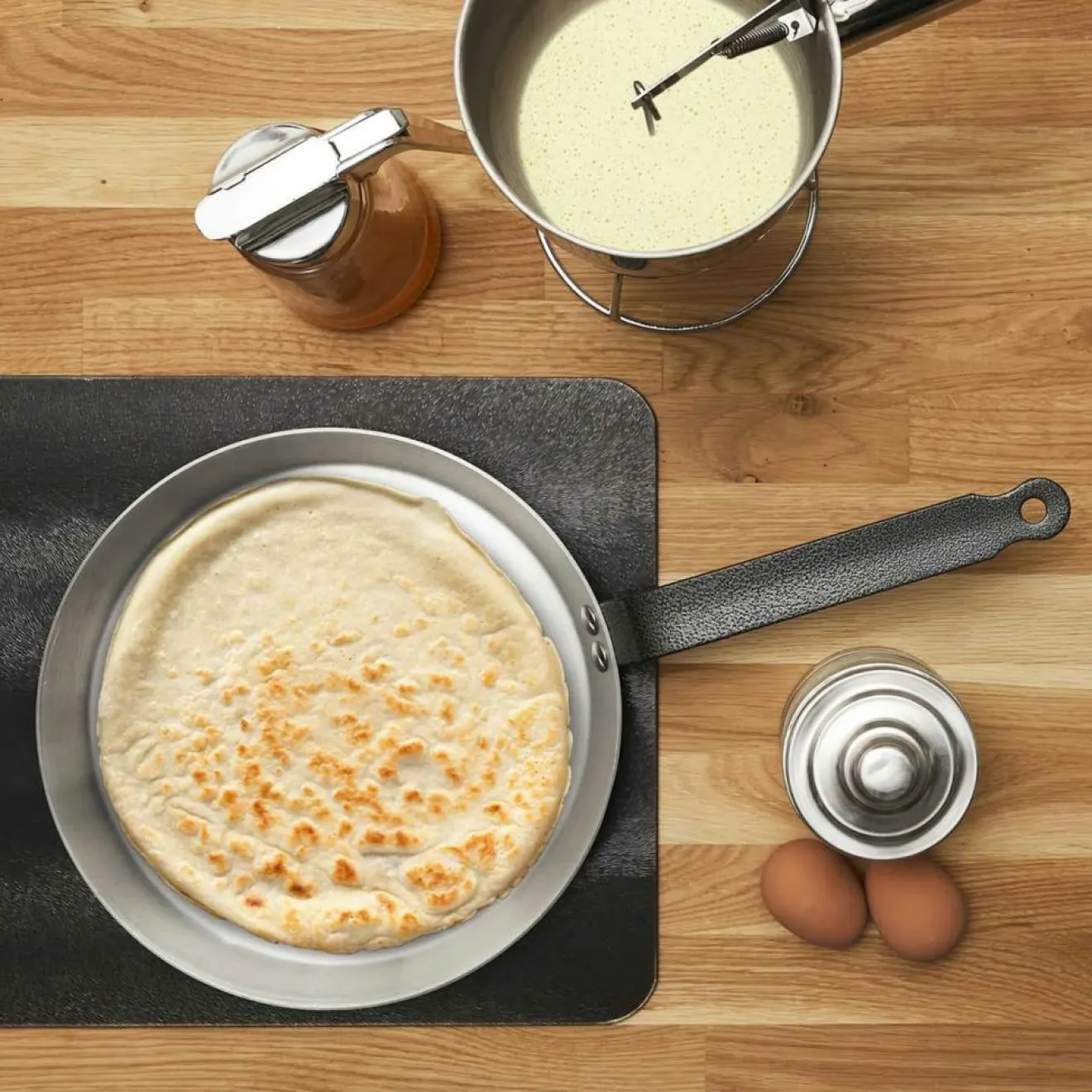 Cook Concept Crêpière induction argentée - 42.5x2x26 cm