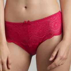 Femme Playtex Culotte midi en dentelle Flower Elegance rouge