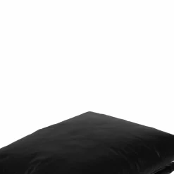 Discount Bois & Chiffons Damo black pouf Leather Noir - 68x46x35 cm