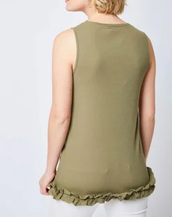 New John Galliano Débardeur à motif kaki/noir