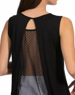 Femme Mare Débardeur bretelles larges noir