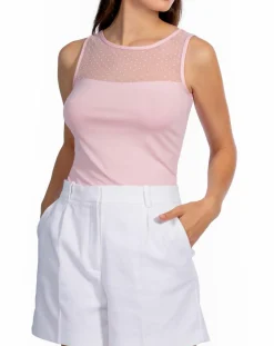 Hot Mare Débardeur bretelles larges rose