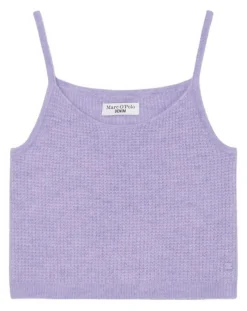 Online Marc O'Polo Débardeur en Alpaga & Laine mélangés cropped violet clair