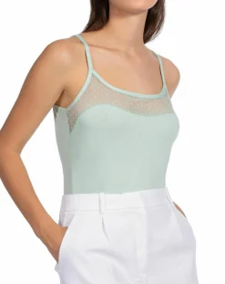 Clearance Mare Débardeur fines bretelles vert