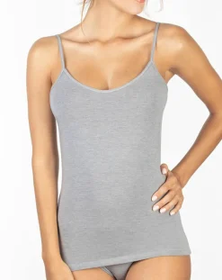 Femme Mare Débardeur Lucie en Micromodal gris clair