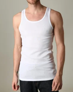 Homme Mare Débardeur Matt en Coton blanc